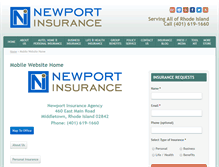 Tablet Screenshot of newportinsuranceagency.com